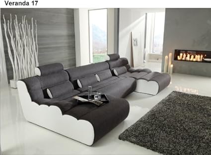 Designer Garnitur "Veranda" Wohnlandschaft Sofa Eck garnitur Ecksofa