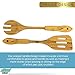 Bamboo Cooking Utensils, Wooden Spoons, Bamboo Utensil Set, Bamboo Utensils Set-Organic Bamboo Kitchen and Serving Set By Xtreme Care-5 Piece Set, Easy Grip Handle, Hanging Set, All Natural, Eco F