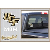 Springfed Decals UCF Knights MOM w/UCF Logo Vinyl Decal Central Florida Car Truck Sticker