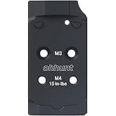 ohhunt Optic Adapter Plate Compatible with CZ Shadow 2 Optic Ready, Compatible with Holosun 407K/507K/EPS Carry/EPS/RomeoZero