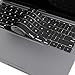 Kuzy Keyboard Cover with Touch Bar for 13 and 15 inch 2019 2018 2017 2016 A2159, A1989, A1990, A1706, A1707 Silicone Skin Protector, Black