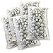 BANBERRY DESIGNS Silver Glitter Foam Balls - About 625 Piece Set of Glittered Vase Filler - Table Scatter Decorations - Silver Party Decorations - Measure 3/8