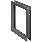 National Guard L-FRA100 12" x 12" NGP Low Profile Vision Lite Kit for Door Opening Cutout, 12" x 12"