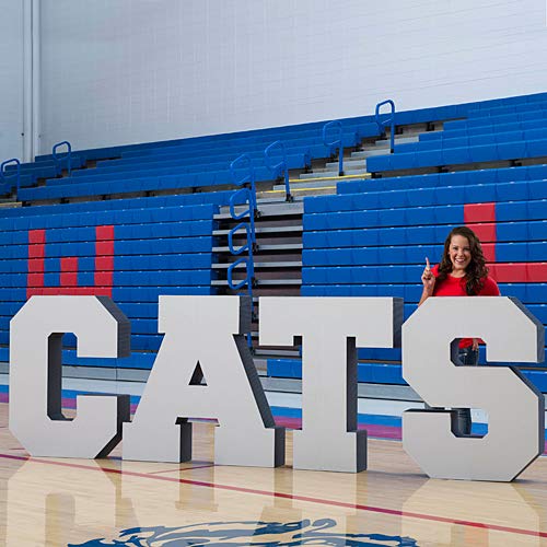 Shindigz Giant Cardboard Cutout Prop 4' 3D Letters - C
