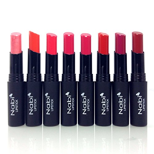 8pc Nabi Cosmetics Professional Selected Lipstick set of 8 Amazing Colors