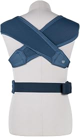 Ergobaby Embrace Soft Air Mesh Baby Carrier Blue Newborn Front Carrier view 6