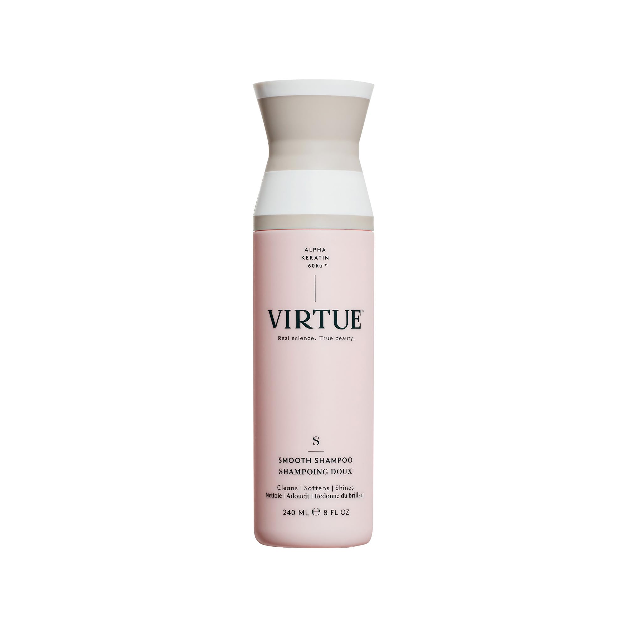 Virtue Smooth Sulphate-Free Shampoo | Cleanses & Controls Frizz | Ideal for Curly Hair | Colour Safe | 240 ml