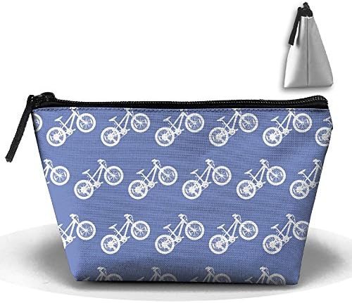MOCSTONE Bike Repeat Trapezoid Portable Pouch Cosmetic Bag Storage Bag
