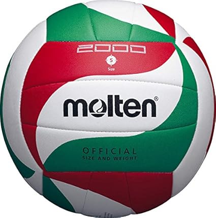 MOLTEN V5M2000 - Pelota de Voleibol Weiß/Grün/Rot Talla:5: Amazon ...