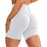 Danysu Hidden Scrunch Shorts for Women 5" No Front Seam Biker Shorts Brazilian Butt Lift