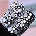 BORN PRETTY 1.5g Holographic Silver Nail Flakies Mixed Size Round Nail Sequins Glitter Paillette 2 Colors