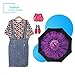 ZOMAKE Inverted Umbrella, Double Layer Reverse Umbrella Large Upside Down Umbrella with UV Protection, Windproof Inside Out Umbrella for Women with C-Shaped Handle
