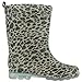 Capelli New York Girls Shiny Baby Leopard Printed Jelly Rain Boot