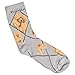 Wheelhouse Apricot Poodle Gray Ultra Lightweight Cotton Crew Socks - Made in USA