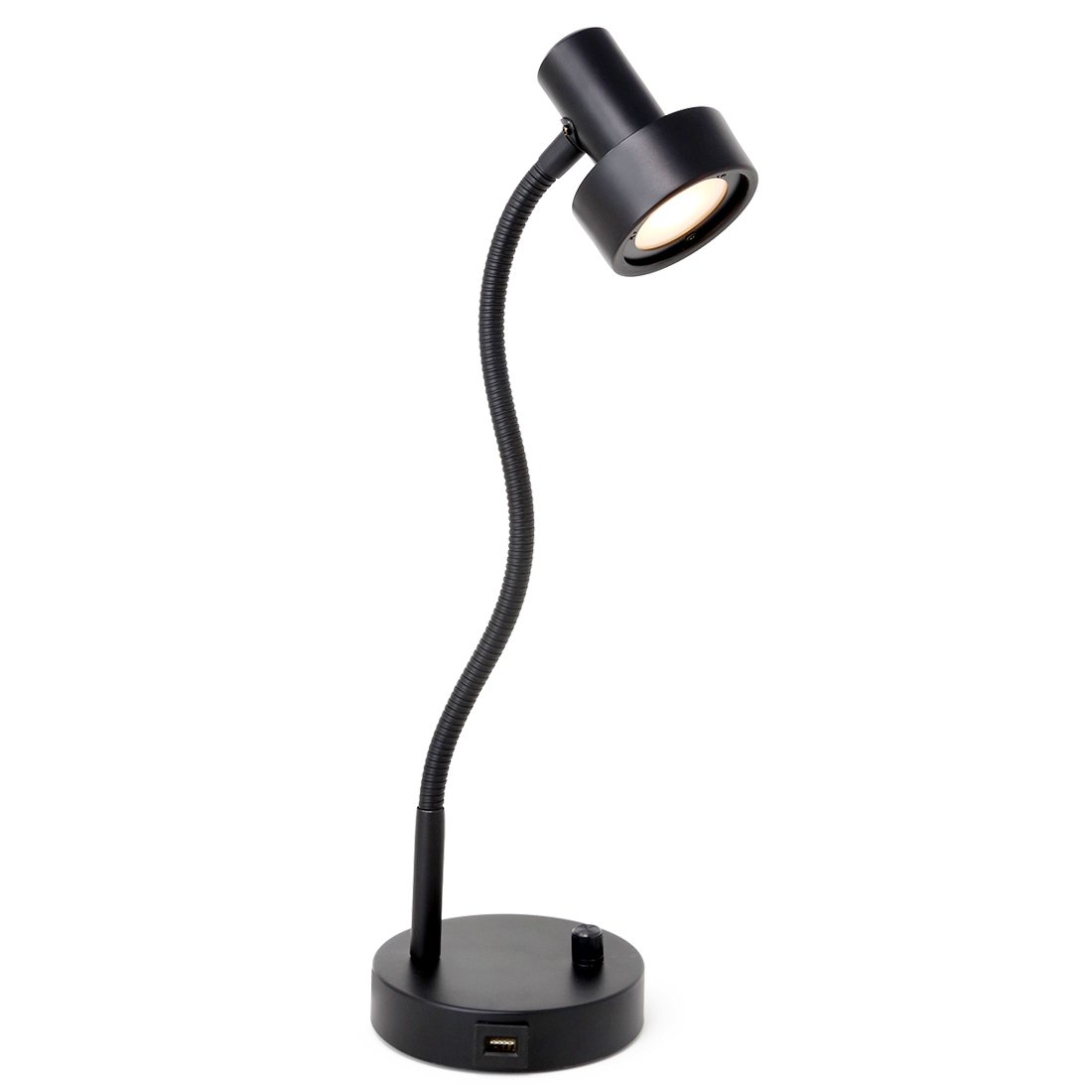 O’Bright Dimmable LED Desk Lamp with USB Charging Port (5V/2A), Full
