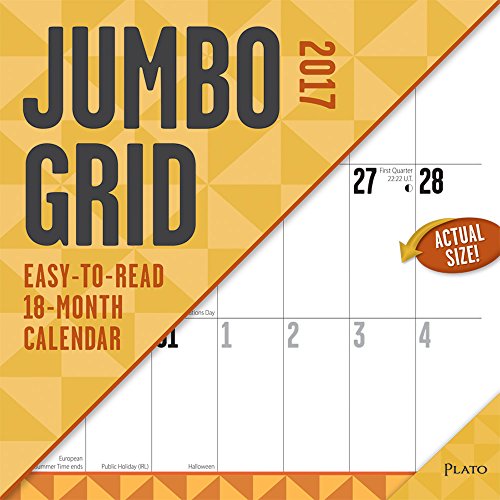 Jumbo Grid - 2017 Calendar 12 x 12in Jumbo Grid - 2017 Calendar 12 x 12in