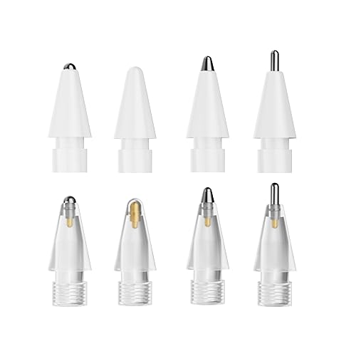 nimin Replacement Tips for Apple Pencil 2nd Gen 1st Gen- [8 Pack