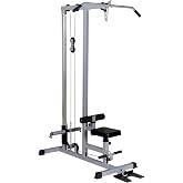 GDLF LAT Pull Down Machine, Low Row Cable Machine for Home Gym | 77" Tall Frame, Adjustable Foam Rollers, High &amp; Low Pulley Stations, Full Body Strength Training for Back, Arms &amp; Shoulders