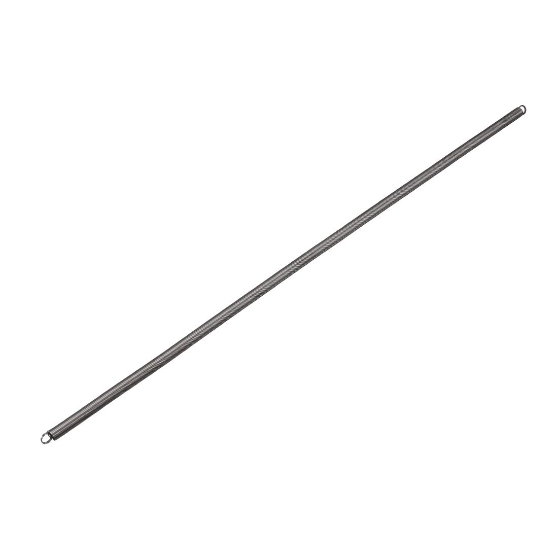 Sourcingmap Extension Spring - 0.5mm Wire Dia, 5mm OD, 300mm Free Length Spring Steel Small Dual Hook Tension Spring