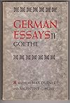 German Essays II: Goethe.