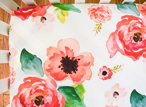 Girls Baby Bedding Floral Dreams Crib Sheet - Baby Bedding