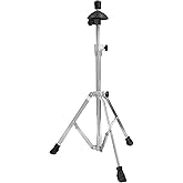 Earthtec Silver Folding Trombone Stand Retractable Height Adjustment, Triangular Stable Construction for Standard-sized Trombone