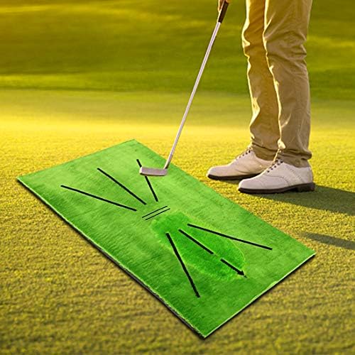 Kexle Golf Training Mat, Swing Detection Batting Mini Golf Practice Training Aid Game, Portable Golf Training Turf Mat Gift for Home Office Outdoor
