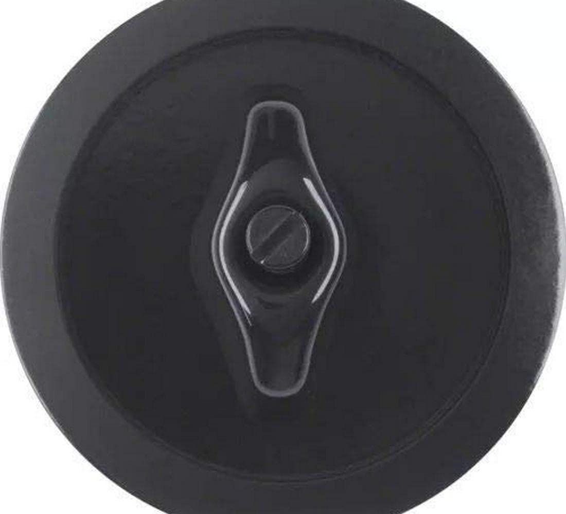 Hager – Central Plate with Handle glass/Palazzo/1930 Black