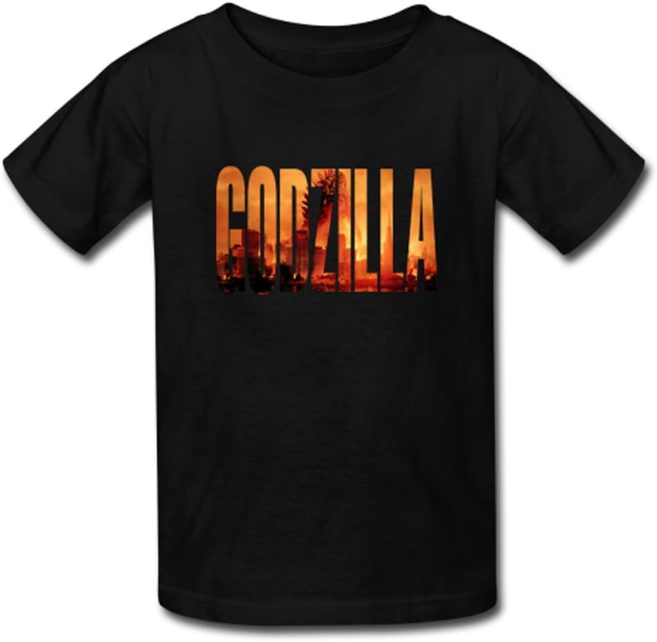 Jim Men's Monster Movie Godzilla Logo Gildan Tee Shirt