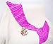 Coroler Kids Crochet Mermaid Tail Blanket with Scales Patterns All Seasons,Rose Pink