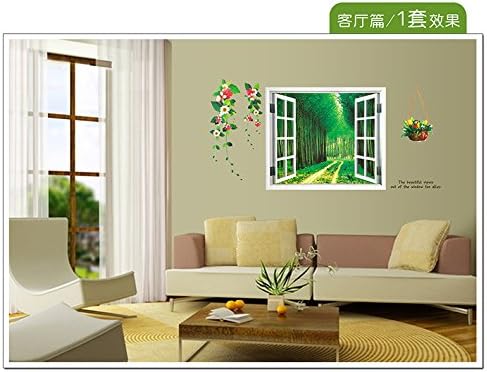 Speedex Fake Window Transparent Film PVC Removable Wall Stickers - Multicolor