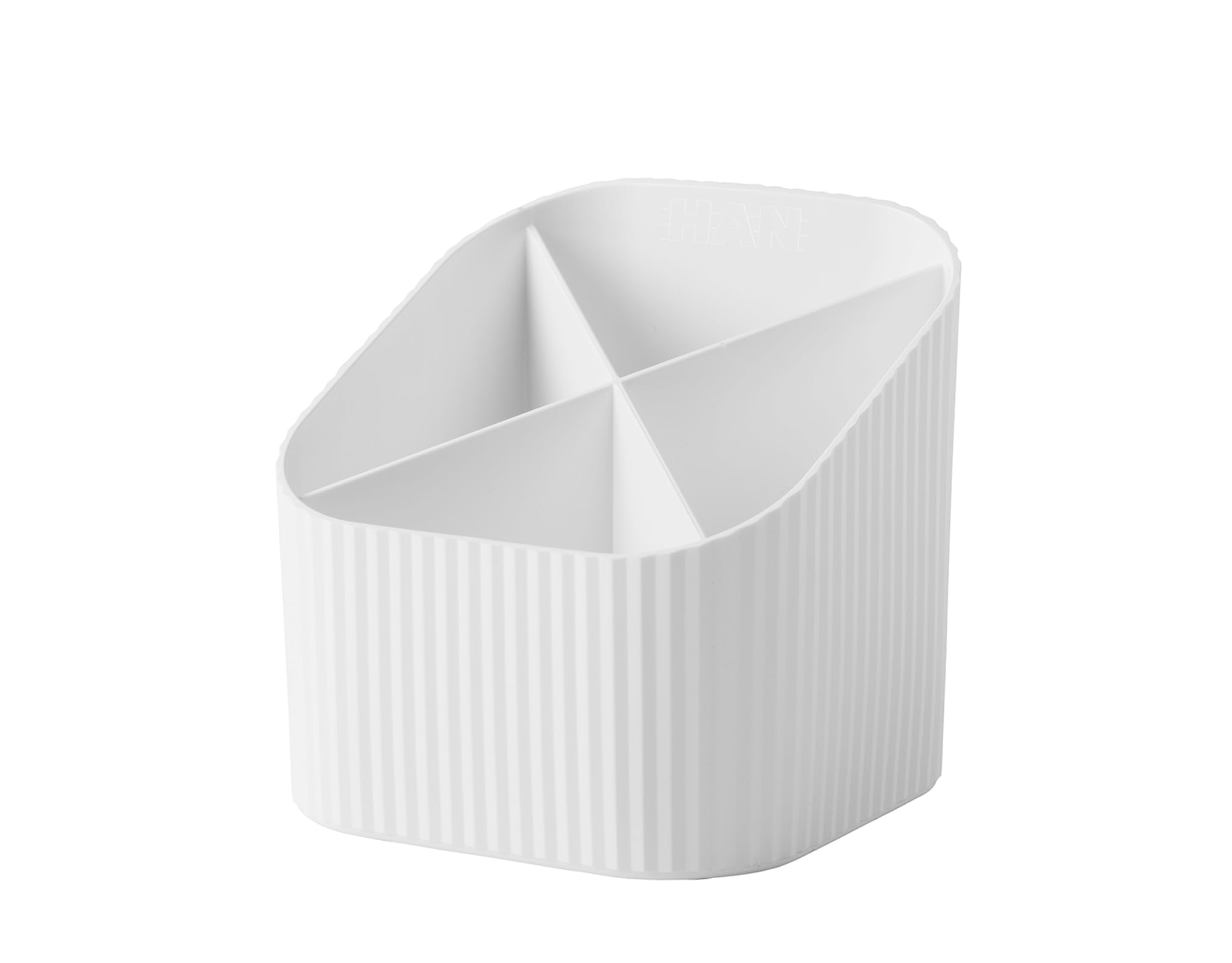 HAN Re-X-Loop Desk Quiver - say yes to 100% Recycled Modern Young Design for All Desk Utensils, White, 17238-912