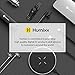 Humixx Laptop Stand, Aluminum Foldable Holder with 5 Adjustable Degrees, Ergonomic Design with Heat-Vent, Slide-Proof Silicone and Protective Hooks Compatible with MacBook/Air/Pro 10 to 16 Inches
