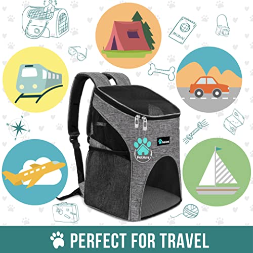 PetAmi Premium Pet Carrier Backpack for Small Cats and Dogs