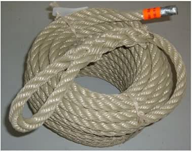 Cuerda/soga, polipropileno trenzado, diámetro 20 mm, longitud 30 M, con