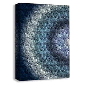 Canvas Wall Art Abstract Ink Painting Artwork for Home Prints Framed - 12x18 inches