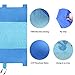 Beach Blanket Oversized, 10’x8’ Sand Proof Beach Picnic Blanket Made of 100% Parachute Nylon Anchored with XL Sand Bags …