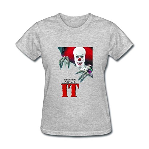 CHENGXINGDA Women's Stephen Kings It Logo Short Sleeve T-Shirt XXL
