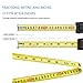 Tape Measure with Fractions – Tape Measure Double Sided Metric and Inches, Dual Lock Releases, Measuring Tape with Magnetic Hook, Self-Locking, Metal Casing, 27 FT X 8 M