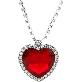 HEYu jewelry Titanic Heart Of The Ocean Love Heart Shaped Necklace With Royal Blue Crystal Pendant For Women Wife