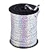 500 Yards Silver Curling Ribbon for Gift Wrapping, Balloon Ribbon,Balloon String Shiny Metallic Roll,Ribbon Curling Crimped for Birthday Party,Festival Art Craft,Decor Florist,Flowers Decoration