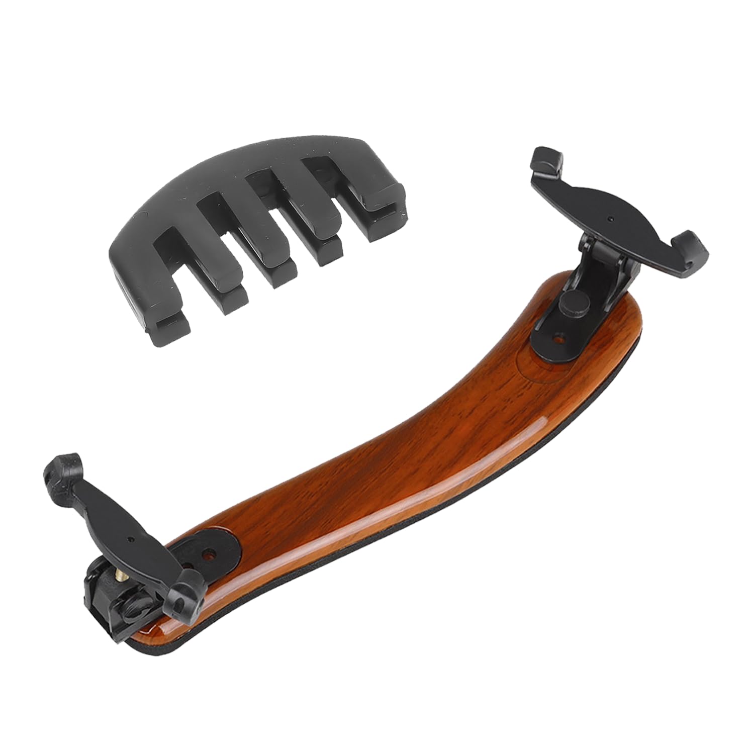 1 Piece Violin Shoulder Rest, 1 Piece Violin Silencer, Violin Stand, Violin Shoulder Pad, Adjustable Violin Shoulder Rest, Violin Playing Accessories, Suitable for 3/4 and 4/4 Violins.