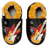 Momo Baby Infant/Toddler Rockstar Guitar Soft Sole Leather Shoes
