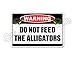 StickerPirate Do Not Feed The Alligators Warning 8
