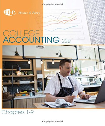 College Accounting, Chapters 1-9 (New in Accounting from Heintz and Parry)
