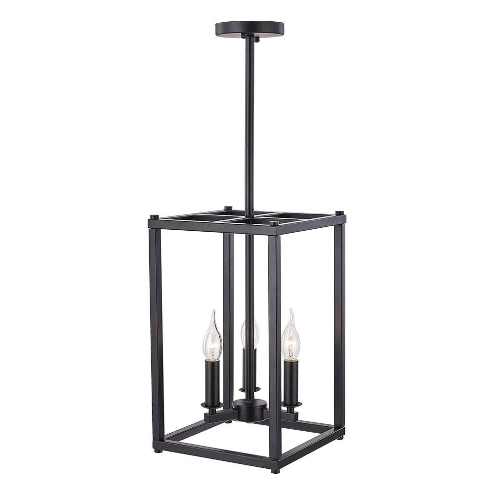 Buy Sivilynus Black Foyer Chandelier 3 Lights Farmhouse Lighting