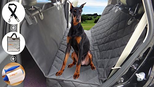 Premium Pet Dog Seat Cover For Cars Hammock With Side Flaps,Heavy Duty Durable,Waterproof + Non-Slip Dog Seat Covers For Cars &amp; Trucks &amp; SUV’s -Black