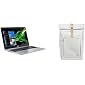 Acer Aspire 5 Slim Laptop, 15.6" Full HD IPS Display & Acer Predator Rolltop Jr. Smoky White Backpack - for All 15.6" Gaming Laptops, Travel Backpack
