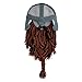 Beard Head Barbarian Dwarf Warrior - Original Handmade Knit Helmet and Removable Beard