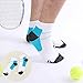 3 Pairs Sport Plantar Fasciitis Arch Support Low Cut Running Gym Compression Foot Socks / Foot Sleeves,White,Large / X-Large